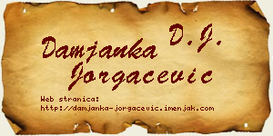 Damjanka Jorgačević vizit kartica